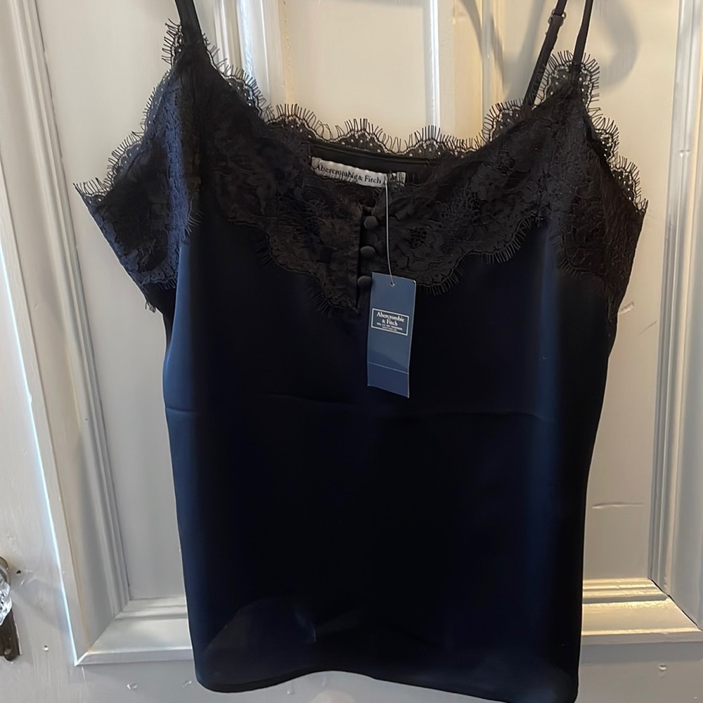 NWT A&F lace satin cami